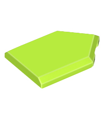 LEGO - Tegel, gemodificeerd 2 x 3 vijfhoekig - Lime | N - Thumbnail