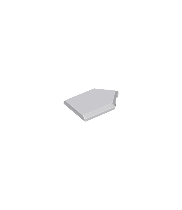 LEGO - Tegel, gemodificeerd 2 x 3 vijfhoekig - Light Bluish Gray | N