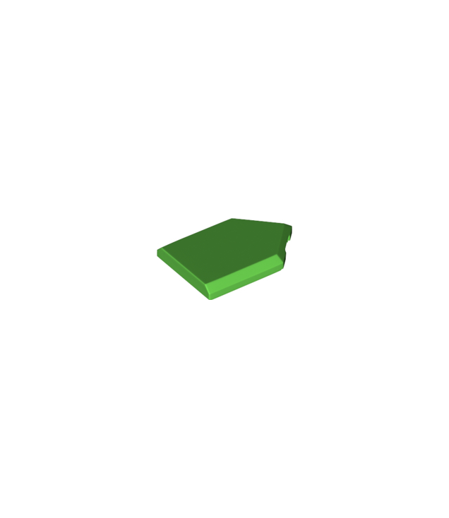 LEGO - Tegel, gemodificeerd 2 x 3 vijfhoekig - Bright Green | N
