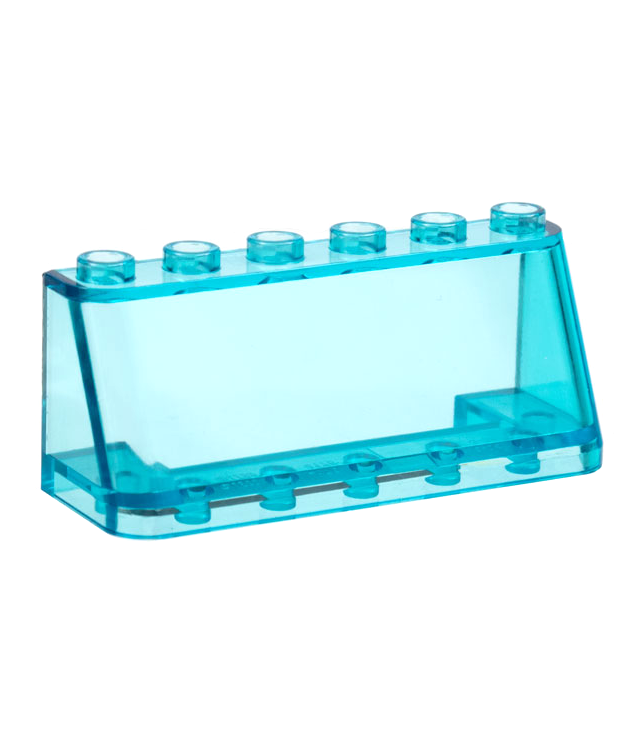 LEGO - Voorruit 2 x 6 x 2 - Trans-Light Blue | N
