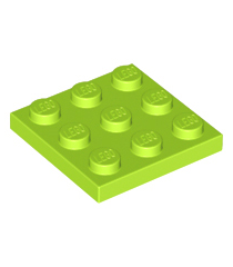 LEGO - Plaat 3 x 3 - Lime | N - Thumbnail