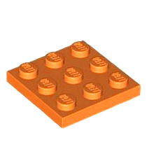 LEGO - Plaat 3 x 3 - Orange | N - Thumbnail
