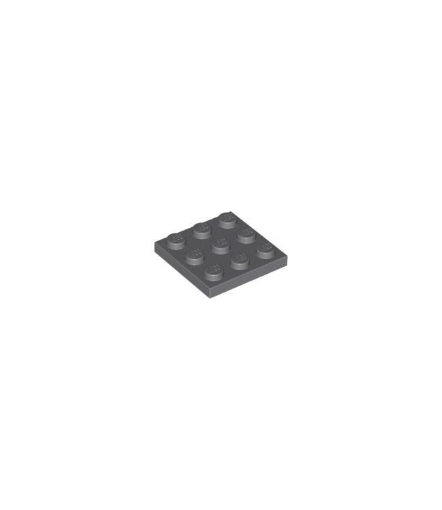 LEGO - Plaat 3 x 3 - Dark Bluish Gray | N