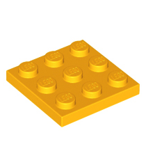 LEGO - Plaat 3 x 3 - Bright Light Orange | N - Thumbnail
