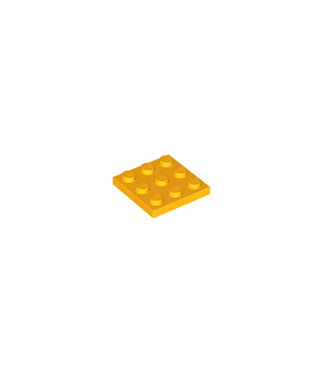 LEGO - Plaat 3 x 3 - Bright Light Orange | N