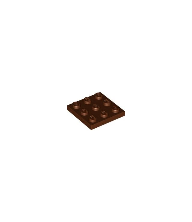 LEGO - Plaat 3 x 3 - Reddish Brown | N