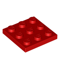 LEGO - Plaat 3 x 3 - Red | N - Thumbnail