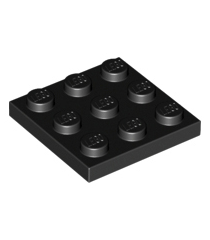 LEGO - Plaat 3 x 3 - Black | N - Thumbnail