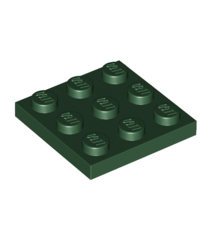 LEGO - Plaat 3 x 3 - Dark Green | N - Thumbnail