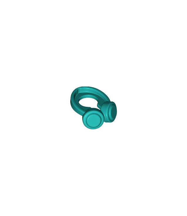 LEGO - Minifiguur koptelefoon om nek - Dark Turquoise | N