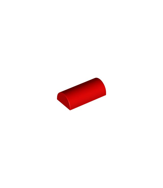 LEGO - Helling, gebogen 2 x 4 dubbel met groef - Red | N