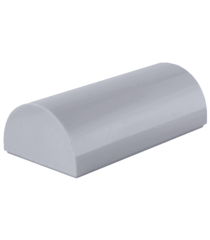 LEGO - Helling, gebogen 2 x 4 dubbel met groef - Light Bluish Gray | N - Thumbnail
