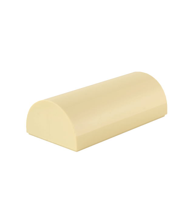 LEGO - Helling, gebogen 2 x 4 dubbel met groef - Tan | N