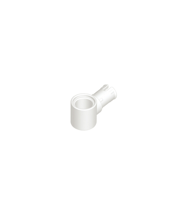 LEGO - Technic, pen met frictieribbels en pen-gat - White | N