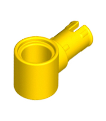 LEGO - Technic, pen met frictieribbels en pen-gat - Yellow | N - Thumbnail