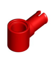 LEGO - Technic, pen met frictieribbels en pen-gat - Red | N - Thumbnail