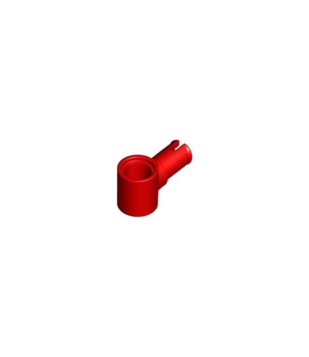 LEGO - Technic, pen met frictieribbels en pen-gat - Red | N
