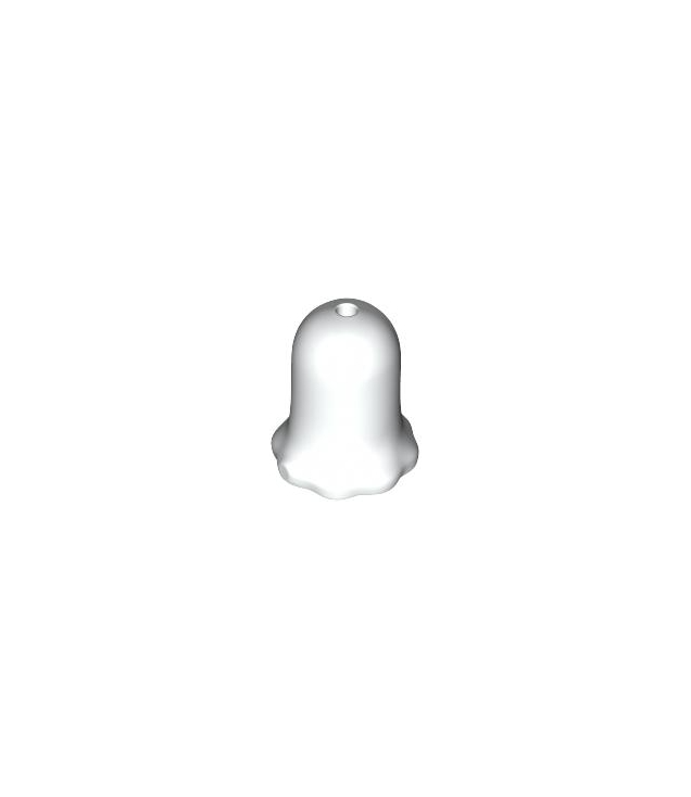 LEGO - Plantbloem klokvormig met klein pen-gat - White | N