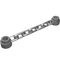 LEGO - Ketting 5 schakels - Flat Silver | N - Thumbnail