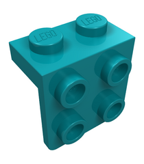 LEGO - Beugel 1 x 2 - 2 x 2 - Dark Turquoise | N - Thumbnail