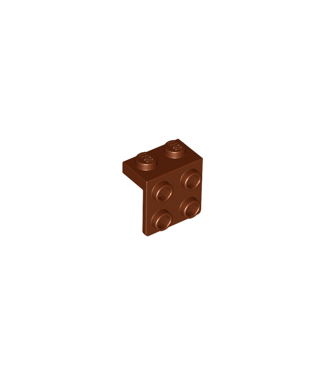 LEGO - Beugel 1 x 2 - 2 x 2 - Reddish Brown | N