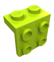 LEGO - Beugel 1 x 2 - 2 x 2 - Lime | N - Thumbnail