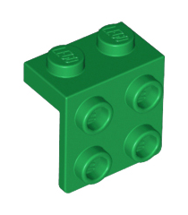 LEGO - Beugel 1 x 2 - 2 x 2 - Green | N - Thumbnail
