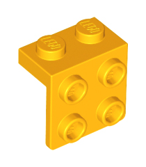 LEGO - Beugel 1 x 2 - 2 x 2 - Bright Light Orange | N - Thumbnail