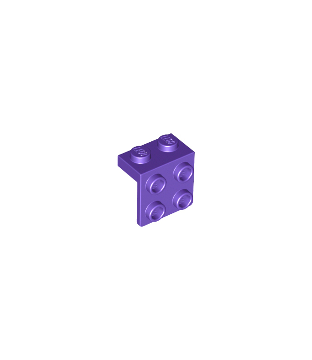 LEGO - Beugel 1 x 2 - 2 x 2 - Dark Purple | N