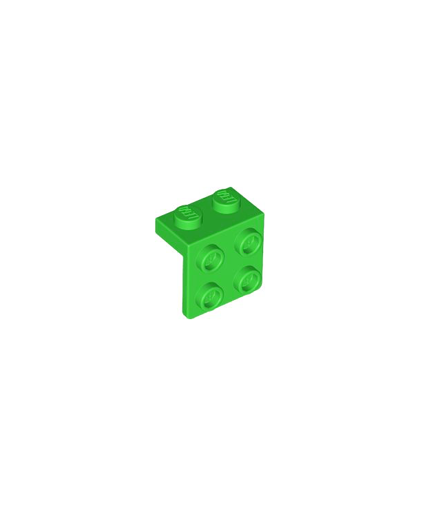 LEGO - Beugel 1 x 2 - 2 x 2 - Bright Green | N