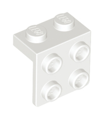 LEGO - Beugel 1 x 2 - 2 x 2 - White | N - Thumbnail