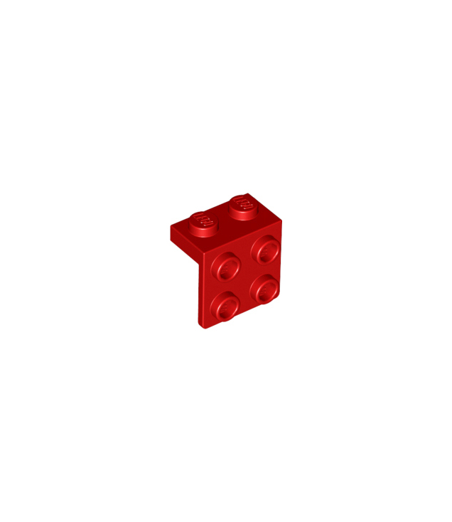 LEGO - Beugel 1 x 2 - 2 x 2 - Red | N