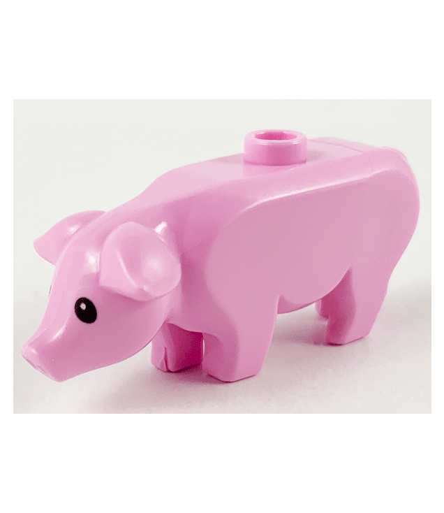 LEGO - Varken met zwarte ogen en witte pupillen - Bright Pink | N