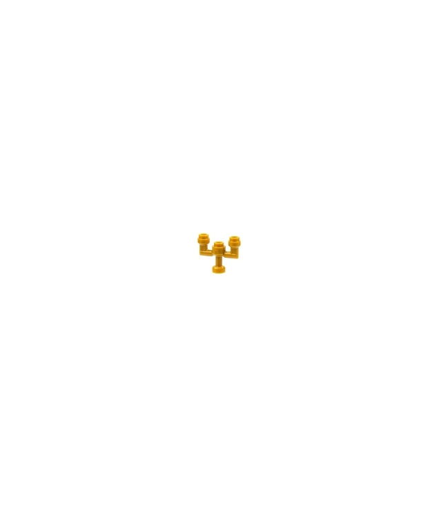 LEGO - Minifiguur-accessoire, kandelaar / kaarshouder - Pearl Gold | N