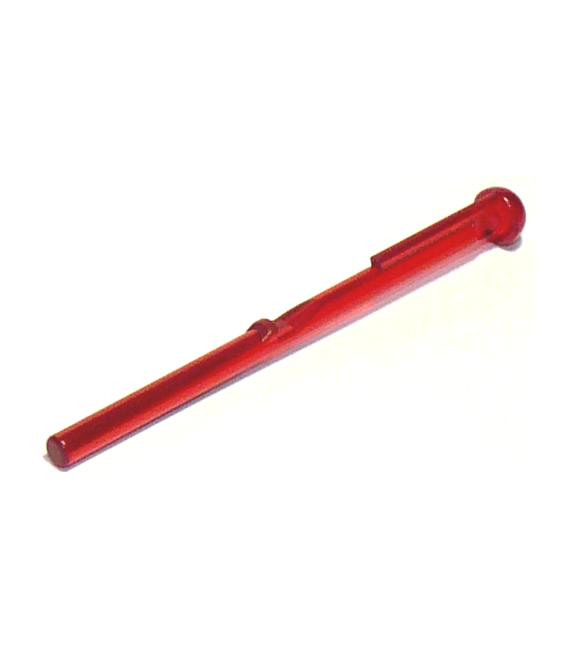 LEGO - Projectielpijl, staaf 8L met ronde punt (veerlanceerpijl) - Trans-Red | N