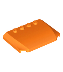 LEGO - Wig 4 x 6 x 2/3 driedubbel gebogen - Orange | N - Thumbnail