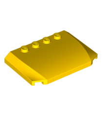 LEGO - Wig 4 x 6 x 2/3 driedubbel gebogen - Yellow | N - Thumbnail