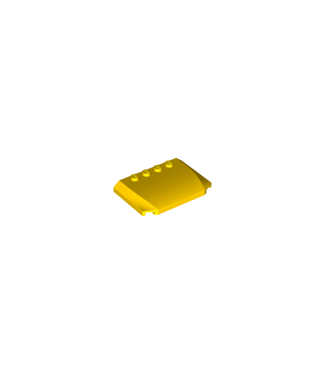 LEGO - Wig 4 x 6 x 2/3 driedubbel gebogen - Yellow | N