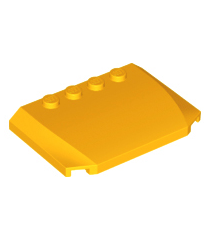 LEGO - Wig 4 x 6 x 2/3 driedubbel gebogen - Bright Light Orange | N - Thumbnail