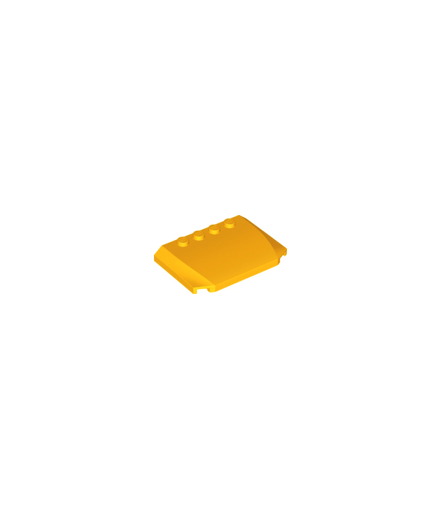 LEGO - Wig 4 x 6 x 2/3 driedubbel gebogen - Bright Light Orange | N