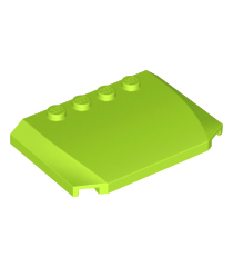 LEGO - Wig 4 x 6 x 2/3 driedubbel gebogen - Lime | N - Thumbnail