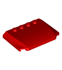 LEGO - Wig 4 x 6 x 2/3 driedubbel gebogen - Red | N - Thumbnail