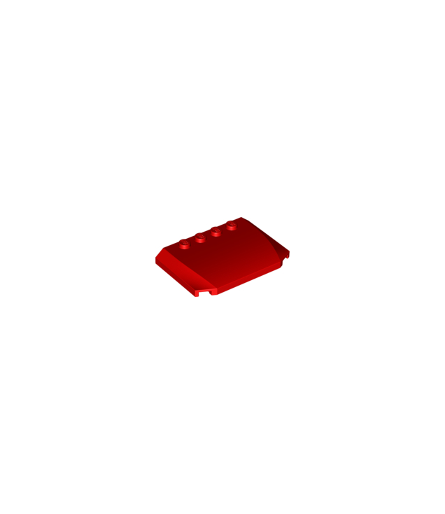 LEGO - Wig 4 x 6 x 2/3 driedubbel gebogen - Red | N