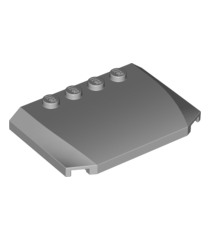 LEGO - Wig 4 x 6 x 2/3 driedubbel gebogen - Light Bluish Gray | N - Thumbnail