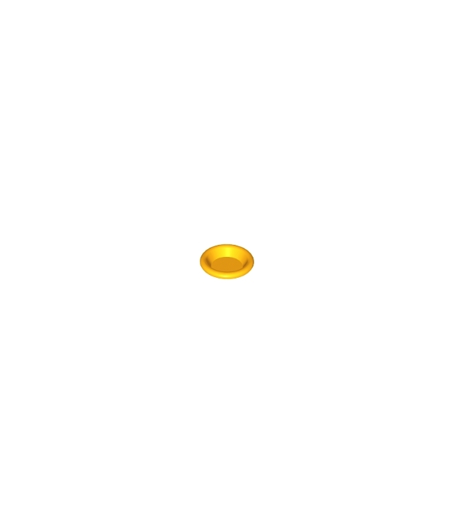 LEGO - Minifiguur-accessoire, schaal 3 x 3 - Bright Light Orange | N