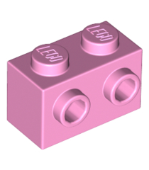 LEGO - Steen, gemodificeerd 1 x 2 met noppen aan één zijde - Bright Pink | N - Thumbnail