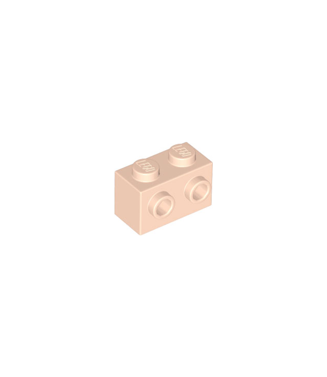 LEGO - Steen, gemodificeerd 1 x 2 met noppen aan één zijde - Light Nougat | N