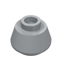 LEGO - Kegel 1 1/2 x 1 1/2 x 2/3 afgevlakt - Light Bluish Gray | N - Thumbnail