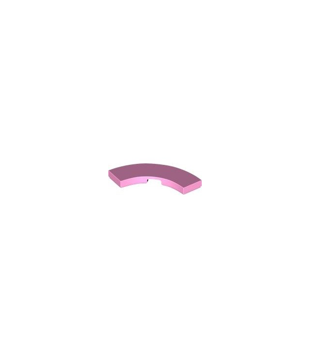 LEGO - Tegel, ronde hoek 3 x 3 macaroni - Bright Pink | N