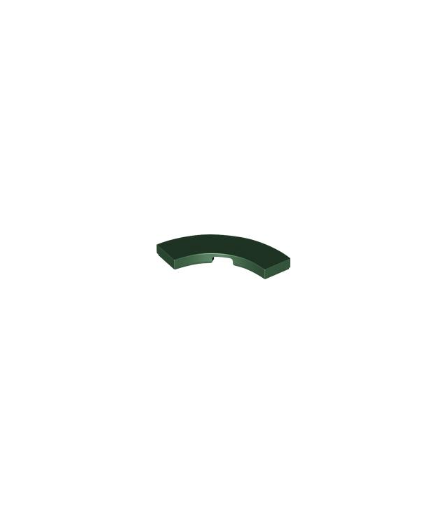 LEGO - Tegel, ronde hoek 3 x 3 macaroni - Dark Green | N